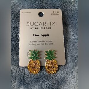 Sugarfix by BaubleBar Pineapple Earrings - Green and Yellow